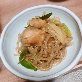 節約料理！糸こんにゃくとお麩のすき焼き風煮